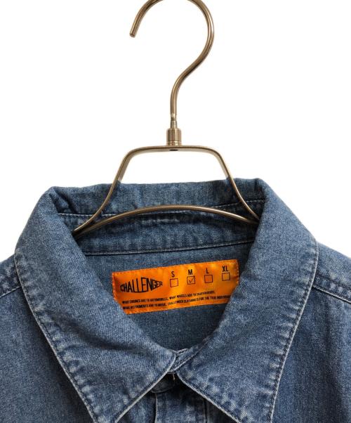CHALLENGER（チャレンジャー）CHALLENGER (チャレンジャー) S/S DENIM SHIRT インディゴ サイズ:Mの古着・服飾アイテム