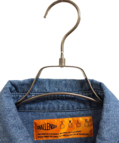 CHALLENGER（チャレンジャー）CHALLENGER (チャレンジャー) S/S DENIM SHIRT インディゴ サイズ:Mの古着・服飾アイテム