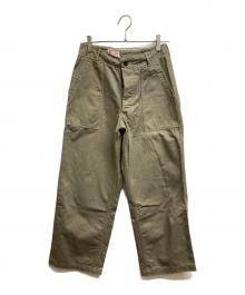 one piece of rock（ワンピースオブロック）の古着「ヘリンボーン ベイカーパンツ」｜ブラウン