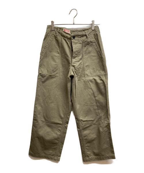 one piece of rock（ワンピースオブロック）one piece of rock (ワンピースオブロック) ヘリンボーン ベイカーパンツ ブラウン サイズ:28の古着・服飾アイテム