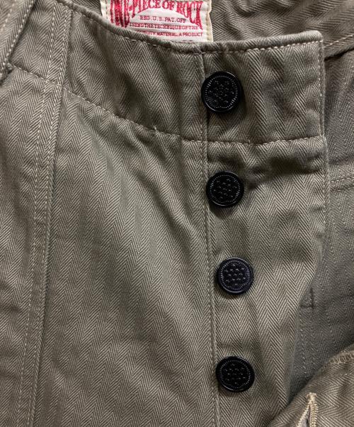 one piece of rock（ワンピースオブロック）one piece of rock (ワンピースオブロック) ヘリンボーン ベイカーパンツ ブラウン サイズ:28の古着・服飾アイテム