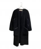 INSCRIREアンスクリア）の古着「Fake Mouton Liner Coat」｜ブラック