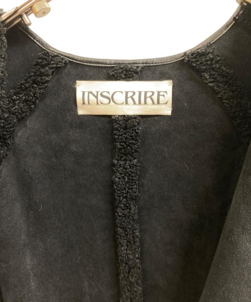 INSCRIRE（アンスクリア）INSCRIRE (アンスクリア) Fake Mouton Liner Coat ブラック サイズ:36の古着・服飾アイテム