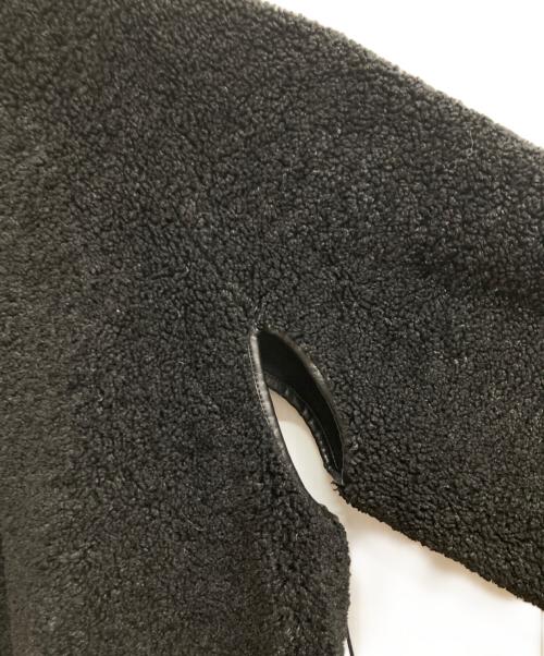 INSCRIRE（アンスクリア）INSCRIRE (アンスクリア) Fake Mouton Liner Coat ブラック サイズ:36の古着・服飾アイテム