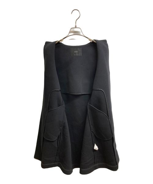 YORI（ヨリ）yori (ヨリ) ベスト ブラック サイズ:FREEの古着・服飾アイテム