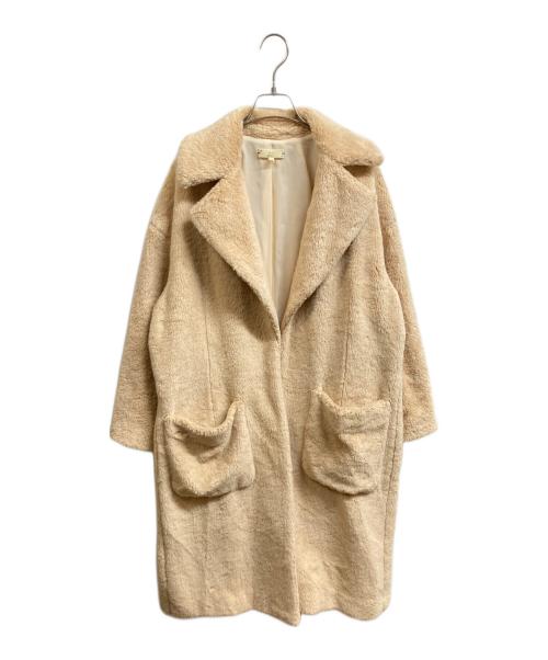 MW TOKYO（エムダブリュー トーキョー）MW TOKYO (エムダブリュー トーキョー) ボアコート ベージュ サイズ:38の古着・服飾アイテム