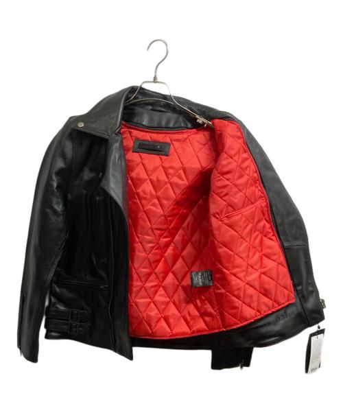 Liugoo Leathers（リューグーレザーズ）Liugoo Leathers (リューグーレザーズ) ダブルライダースジャケット ブラック サイズ:L 未使用品の古着・服飾アイテム