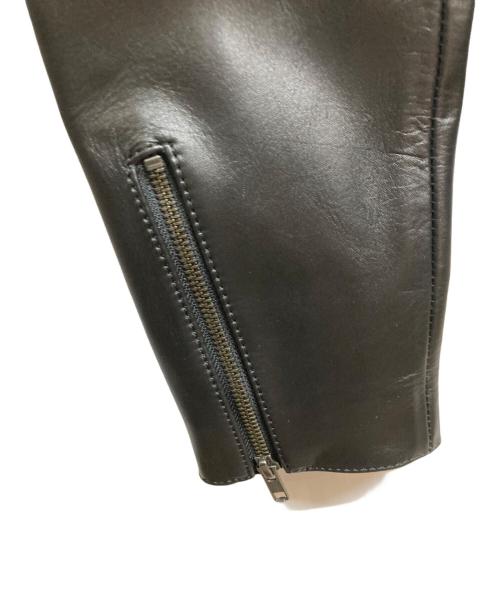 Liugoo Leathers（リューグーレザーズ）Liugoo Leathers (リューグーレザーズ) ダブルライダースジャケット ブラック サイズ:L 未使用品の古着・服飾アイテム