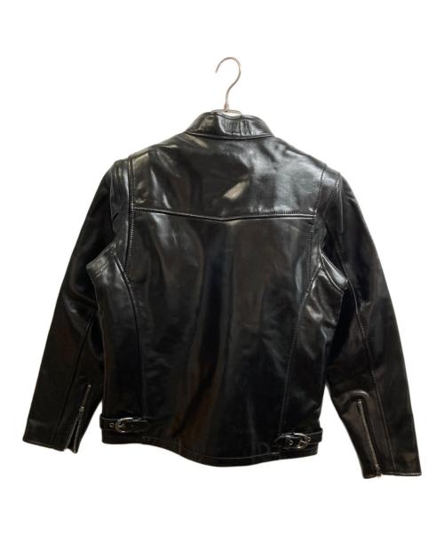 Liugoo Leathers（リューグーレザーズ）Liugoo Leathers (リューグーレザーズ) シングルライダースジャケット ブラック サイズ:M 未使用品の古着・服飾アイテム