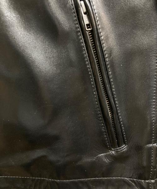 Liugoo Leathers（リューグーレザーズ）Liugoo Leathers (リューグーレザーズ) シングルライダースジャケット ブラック サイズ:M 未使用品の古着・服飾アイテム