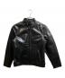 Liugoo Leathers（リューグーレザーズ）の古着「シングルライダースジャケット」｜ブラック