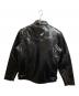 Liugoo Leathers (リューグーレザーズ) シングルライダースジャケット ブラック サイズ:M 未使用品：15000円