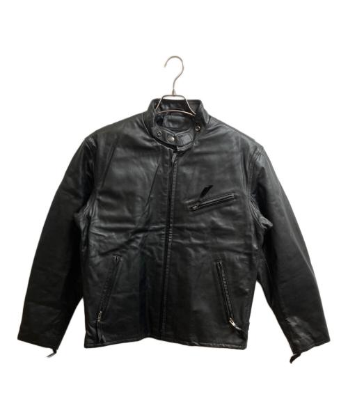 Liugoo Leathers（リューグーレザーズ）Liugoo Leathers (リューグーレザーズ) ライナー付レザージャケット ブラック サイズ:LLの古着・服飾アイテム