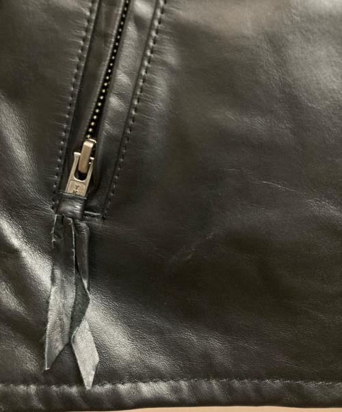 Liugoo Leathers（リューグーレザーズ）Liugoo Leathers (リューグーレザーズ) ライナー付レザージャケット ブラック サイズ:LLの古着・服飾アイテム