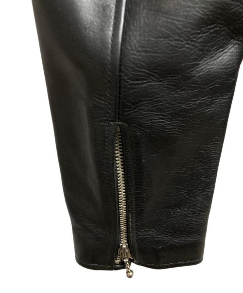 ZEN CLOTHES（ゼンクローズ）ZEN CLOTHES (ゼンクローズ) 和柄レザージャケット ブラック サイズ:Lの古着・服飾アイテム