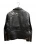 ZEN CLOTHES (ゼンクローズ) 和柄レザージャケット ブラック サイズ:L：13000円