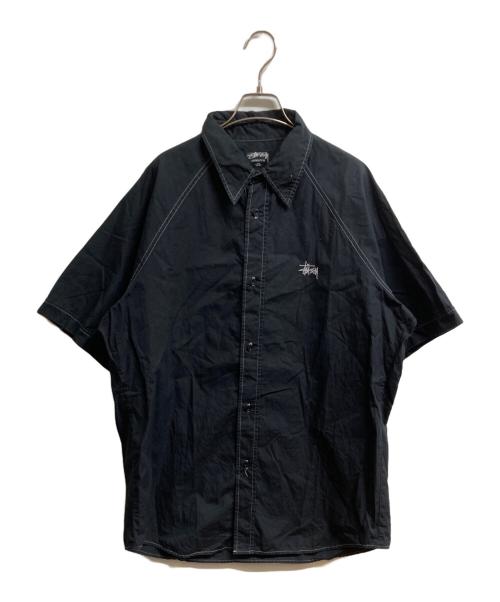 stussy（ステューシー）stussy (ステューシー) オールドS/Sシャツ ブラック サイズ:XLの古着・服飾アイテム