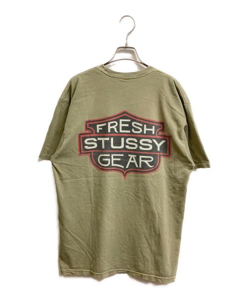 stussy（ステューシー）stussy (ステューシー) ポケットTシャツ オリーブ サイズ:Lの古着・服飾アイテム