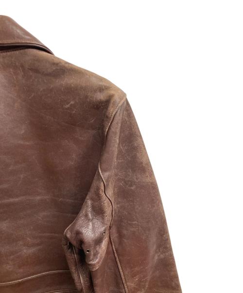 PENNEYS（ペニーズ）PENNEYS (ペニーズ) ホースハイドジャケット ブラウン サイズ:40の古着・服飾アイテム