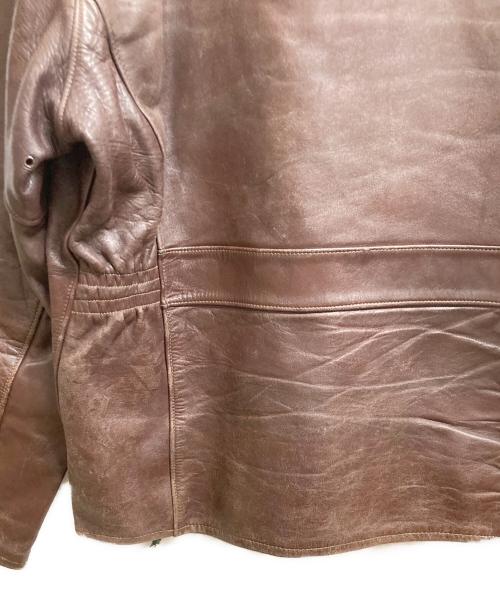 PENNEYS（ペニーズ）PENNEYS (ペニーズ) ホースハイドジャケット ブラウン サイズ:40の古着・服飾アイテム