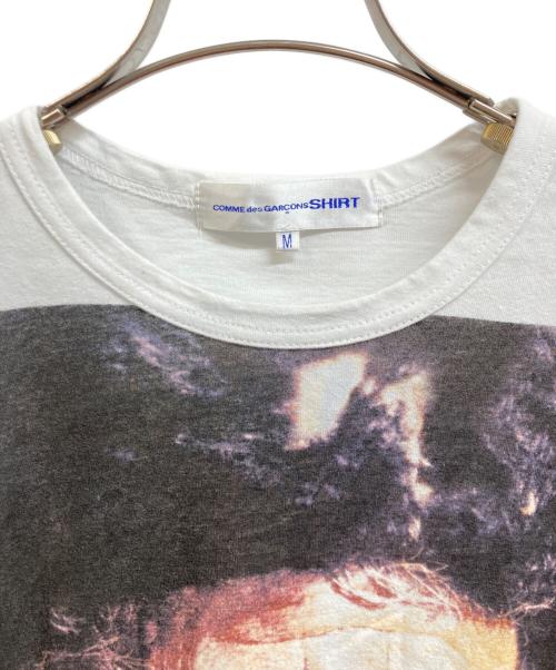 COMME des GARCONS SHIRT（コムデギャルソンシャツ）COMME des GARCONS SHIRT (コムデギャルソンシャツ) プリントTシャツ ホワイト サイズ:Mの古着・服飾アイテム