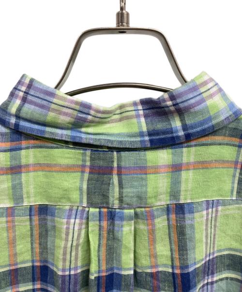 RALPH LAUREN（ラルフローレン）RALPH LAUREN (ラルフローレン) リネンチェックシャツ/RALPH LAURENシャツ グリーン サイズ:XLの古着・服飾アイテム