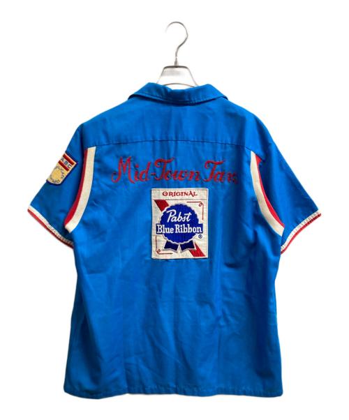 Hilton（ヒルトン）Hilton (ヒルトン) ボーリングシャツ ブルー サイズ:Lの古着・服飾アイテム