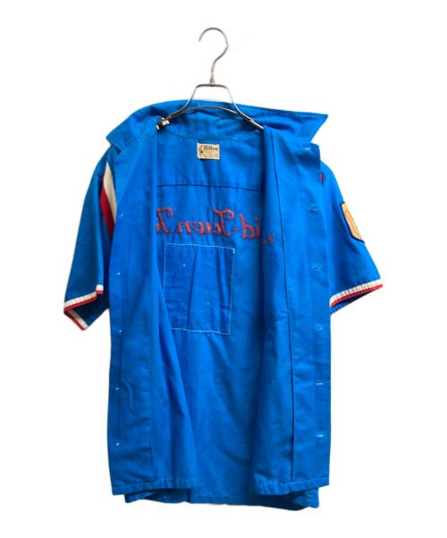 Hilton（ヒルトン）Hilton (ヒルトン) ボーリングシャツ ブルー サイズ:Lの古着・服飾アイテム