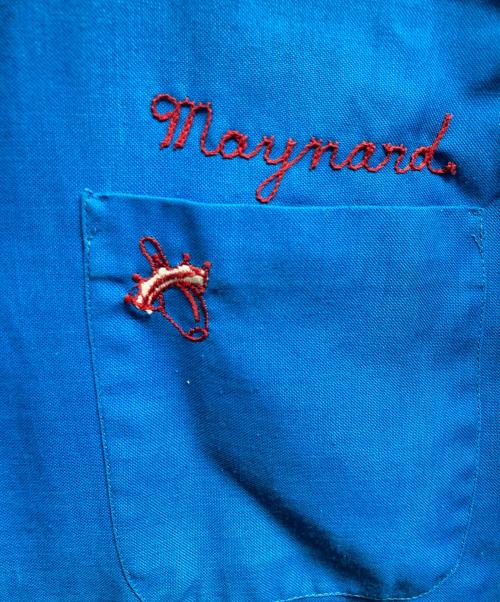 Hilton（ヒルトン）Hilton (ヒルトン) ボーリングシャツ ブルー サイズ:Lの古着・服飾アイテム