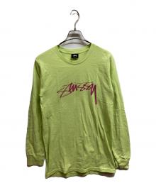 stussy（ステューシー）の古着「長袖カットソー」｜グリーン
