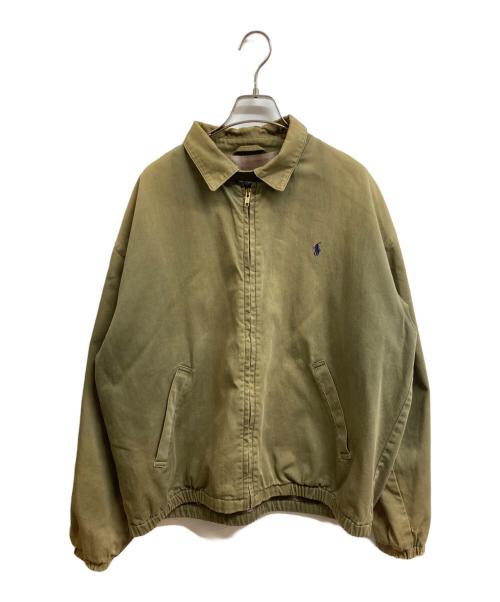 POLO RALPH LAUREN（ポロ・ラルフローレン）POLO RALPH LAUREN (ポロ・ラルフローレン) 裏地チェック ドリズラージャケット カーキ サイズ:Lの古着・服飾アイテム
