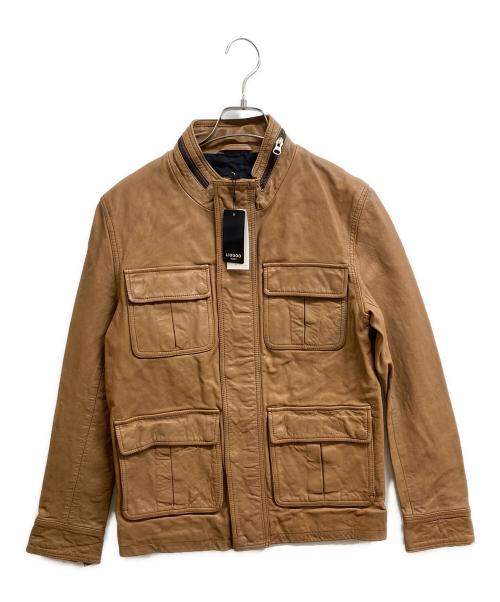 Liugoo Leathers（リューグーレザーズ）Liugoo Leathers (リューグーレザーズ) ラムレザージャケット ブラウン サイズ:Mの古着・服飾アイテム