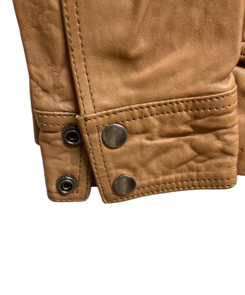 Liugoo Leathers（リューグーレザーズ）Liugoo Leathers (リューグーレザーズ) ラムレザージャケット ブラウン サイズ:Mの古着・服飾アイテム