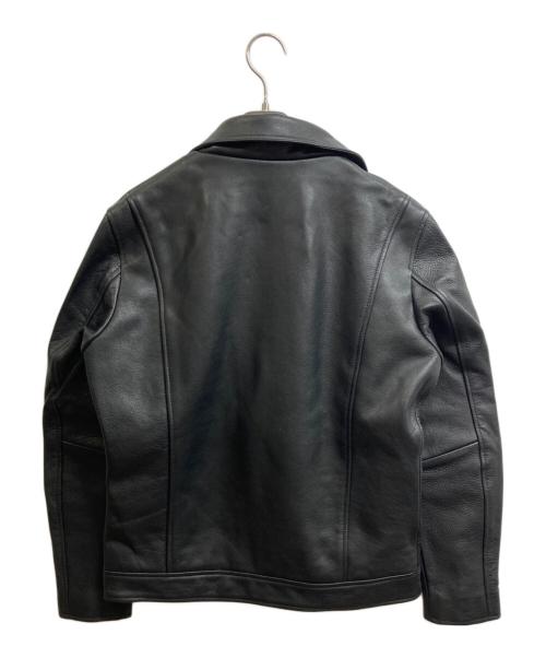 Liugoo Leathers（リューグーレザーズ）LIUGOO LEATHERS (リューグーレザーズ) カウレザーダブルライダースジャケット ブラック サイズ:L 未使用品の古着・服飾アイテム