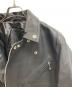 中古・古着 LIUGOO LEATHERS (リューグーレザーズ) カウレザーダブルライダースジャケット ブラック サイズ:L 未使用品：15000円