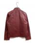 LIUGOO LEATHERS (リューグーレザーズ) シングルライダースジャケット ワインレッド サイズ:S：7000円