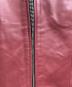 中古・古着 LIUGOO LEATHERS (リューグーレザーズ) シングルライダースジャケット ワインレッド サイズ:S：7000円
