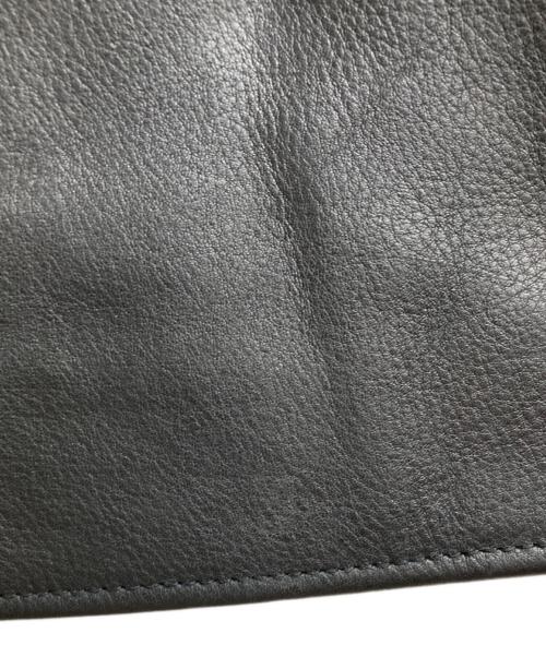 Liugoo Leathers（リューグーレザーズ）LIUGOO LEATHERS (リューグーレザーズ) カウレザーシングルライダースジャケット ブラック サイズ:Lの古着・服飾アイテム