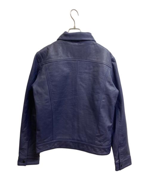 JUVENTUS（ユヴェントス）juventus (ユヴェントス) レザージャケット ネイビー サイズ:Lの古着・服飾アイテム