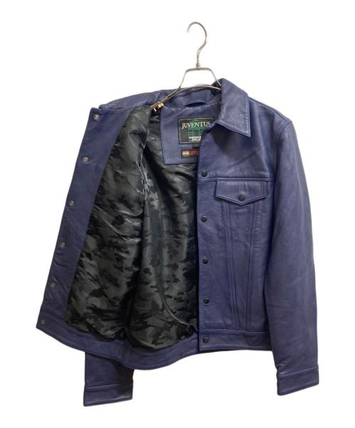 JUVENTUS（ユヴェントス）juventus (ユヴェントス) レザージャケット ネイビー サイズ:Lの古着・服飾アイテム