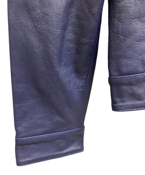 JUVENTUS（ユヴェントス）juventus (ユヴェントス) レザージャケット ネイビー サイズ:Lの古着・服飾アイテム