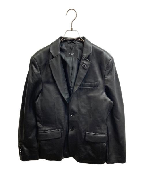 Liugoo Leathers（リューグーレザーズ）LIUGOO LEATHERS (リューグーレザーズ) レザーテーラードジャケット ブラック サイズ:Mの古着・服飾アイテム