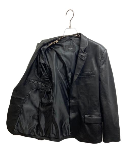 Liugoo Leathers（リューグーレザーズ）LIUGOO LEATHERS (リューグーレザーズ) レザーテーラードジャケット ブラック サイズ:Mの古着・服飾アイテム