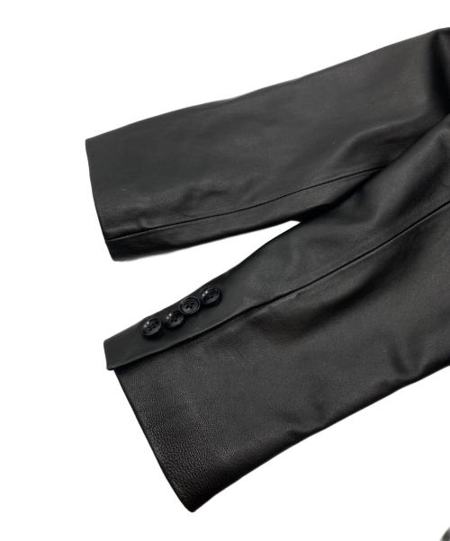 Liugoo Leathers（リューグーレザーズ）LIUGOO LEATHERS (リューグーレザーズ) レザーテーラードジャケット ブラック サイズ:Mの古着・服飾アイテム