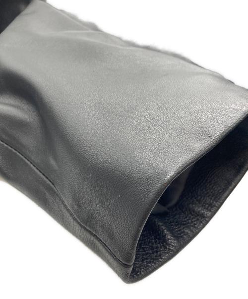 Liugoo Leathers（リューグーレザーズ）LIUGOO LEATHERS (リューグーレザーズ) レザーテーラードジャケット ブラック サイズ:Mの古着・服飾アイテム