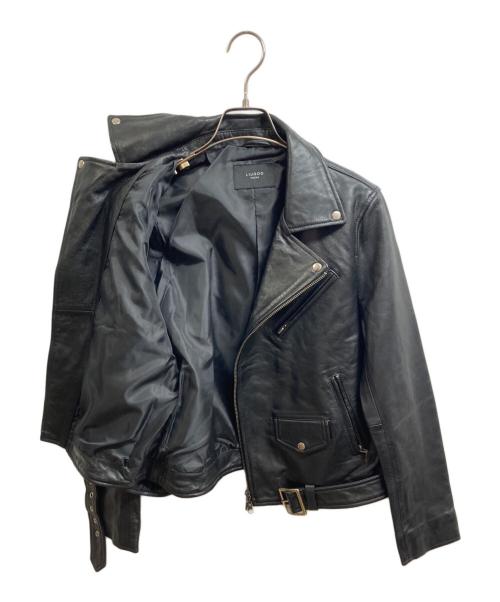 Liugoo Leathers（リューグーレザーズ）LIUGOO LEATHERS (リューグーレザーズ) ダブルライダースジャケット ブラック サイズ:Mの古着・服飾アイテム