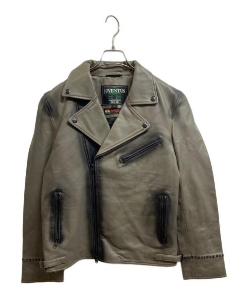 JUVENTUS（ユヴェントス）juventus (ユヴェントス) ライダースジャケット グレー サイズ:Mの古着・服飾アイテム