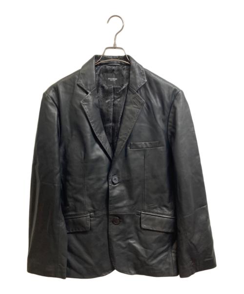 FILLMORE（フィルモア）FILLMORE (フィルモア) レザーテーラードジャケット ブラック サイズ:Lの古着・服飾アイテム