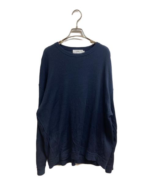 Graphpaper（グラフペーパー）Graphpaper (グラフペーパー) Wool Honeycomb Crew Neck Thermal ネイビー サイズ:2の古着・服飾アイテム
