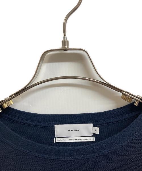 Graphpaper（グラフペーパー）Graphpaper (グラフペーパー) Wool Honeycomb Crew Neck Thermal ネイビー サイズ:2の古着・服飾アイテム